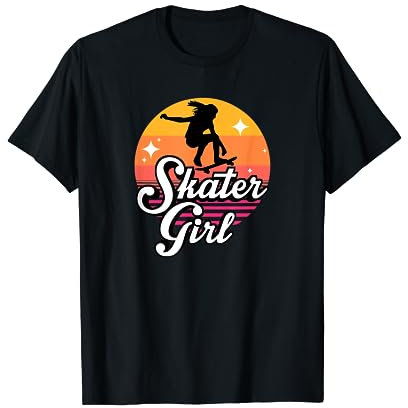 Skater Girl Skateboard Waveboard Longboard Skater T-Shirt