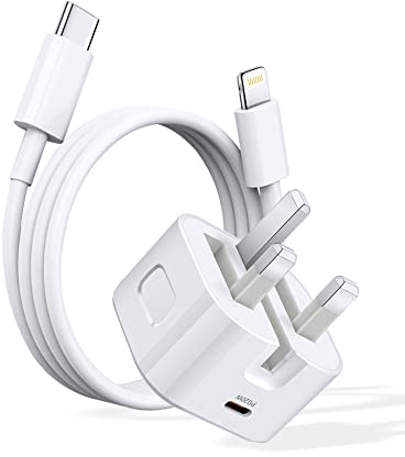 Level Black 【Apple MFi Certified】iPhone USB C Fast Charger Plug，20W PD Type Wall Power Block Charging Port Adapter with 10FT USB-C to Lightning Cable Compatible iPhone 13/12/11/XS/XR/8/7/iPad/AirPod