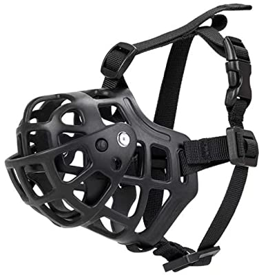 Korbmaulkorb für Hunde, Silikon-Korb Hund Maulkörbe, Maulkorb Hund Maulkorb für Große Hunde, Silicone Dog Muzzle Verhindert Bellen, Beißen und Kauen