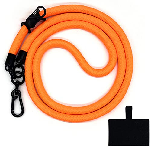 HIRANE Thick Rope Cell Phone Lanyard Spacer, Anti Theft Phone Strap, Adjustable Crossbody Phone Strap, Universal Crossbody Patch Phone Lanyards, for All Smartphone (37)