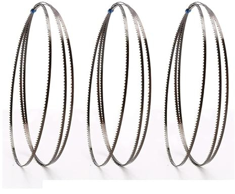 BomDog 3 Stück Bandsägeblätter, Holzbearbeitungssägeblätter 14 Tpi Schnittkurve, 1 Stück Bandsägeblatt 1400 Mm X 3, 6,35, 9,5 Mm X 6/14 Tpi Bandsägenrolle/3Pcs 3Mmx14Tpi