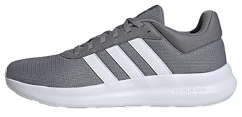 adidas herr Lite Racer 4.0 Shoes, Grey Three/Cloud White/Cloud White, 42 2/3 EU
