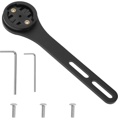 EMSea Fahrradcomputer Erweiterte Halterung Aluminiumlegierung Fahrradlenkerhalterung Kompatibel mit Garmin Edge 130 200 500 510 520 800 810 820 1000 1030