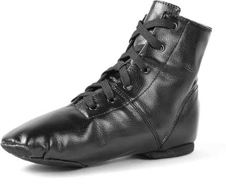 missfiona Jazz Tanzschuhe Damen Jazzschuh Tanzstiefel Segeltuch Ballsaal Tanz Flach | Segeltuch, Ballsaal, flach, Schnürung, über den Knöchel