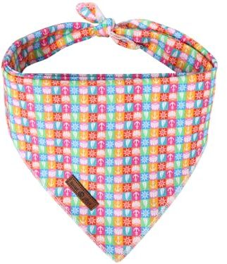 Lionet Paws Hund Bandana,Segelboot Haustier Bandanas Baumwolle waschbar Jungen Mädchen Quadrat Hund Lätzchen Halstuch Hund Halstücher für kleine mittlere große Hunde