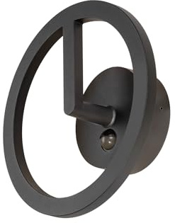 SLV Wandaufbauleuchte 1007916 / Beleuchtung für Wände, Wege, Eingänge, LED Spot außen, Aufbau-Leuchte Outdoor, Gartenlampe / IP54 3000K 10W 950lm schwarz