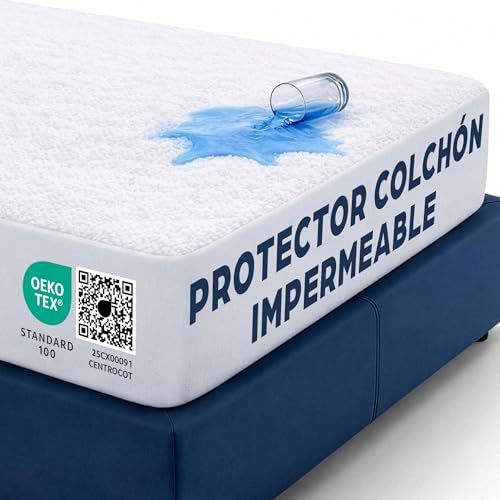 Protège Matelas 120x190 cm Alèse Impermeable Drap Housse en Coton et Microfibre Protection Lit pour Adulte et Bebe pour Incontinence Anti-Acarien Couvre-Matelas Pipi Lavable en Machine