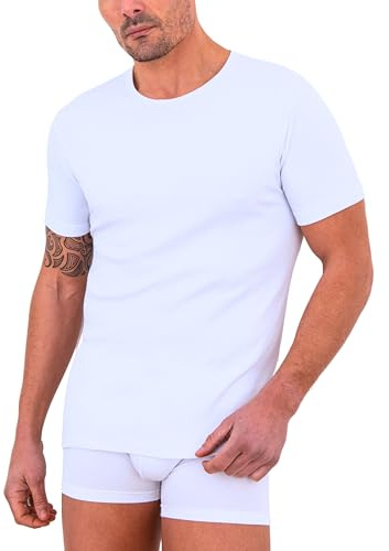 o-day De Fonseca 2 Thermo-Shirts für Herren, 100 % warme Baumwolle, Interlock, neues Thermo-Shirt für Herren, Thermo-Baumwolle, Unterhemd für Herren, weiche Baumwolle