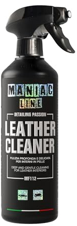 Ma-Fra, Maniac Line - Leather Cleaner 500ml, Il sistema completo per la cura della pelle, con tecnologia esclusiva schiumogena