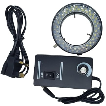 60-LED Adjustable Ring Light illuminator Lamp For STEREO ZOOM Microscope (1)