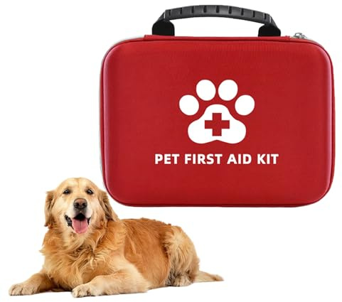 Kit de premiers secours pour chien et chat, 101 pièces, pharmacie de voyage, pour les soins à domicile et les urgences lors de voyages en plein air