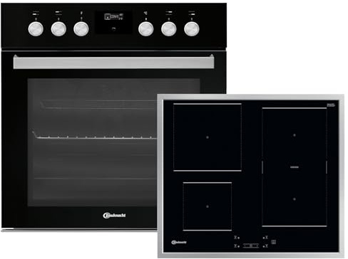 Bauknecht HEKO F500 Set Einbauherd HIS5 EI8VS3 ES + Induktionskochfeld BU 1760C FT