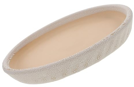 SHINEOFI Socle de Pot de Fleurs en Céramique Ronde 20 CM Blanc Perlé Système D’Égouttage Plateau Récupérateur D’Eau pour Plantes Grasses Coupelle Stable pour Jardinières D’Intérieur