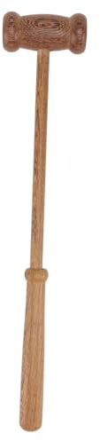 Operitacx Martello Massaggiante senza Sbavature in Legno Marrone Strumento Rilassante e Manuale per Massaggio Corporeo Design Arrotondato per Piedi e Vita