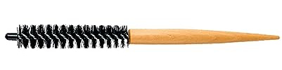 DEVNWIGMO Piccola Spazzola Rotonda per Asciugatura E Styling di Capelli Pettine, Manico in Legno Antiscivolo E Setole in Nylon. Adatta per Salone E Ca, 20MM