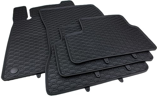 Kfzpremiumteile24 Gummimatten Kompatibel mit A-Klasse W177 B-Klasse W247 CLA C118 GLA H247 Premium Fußmatten Allwetter Schwarz 4-teilig
