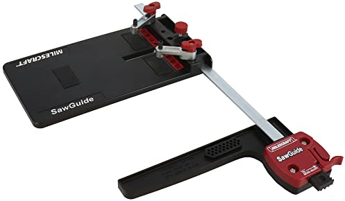 Milescraft 1403 Universal-Sägeführung für Kreis- und Stichsägen, Längsführung ausziehbar 35 cm, schneidet Kreise bis zu 61 cm