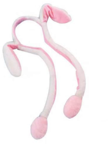 Serre-tête lumineux à LED en peluche avec oreilles de lapin dansantes