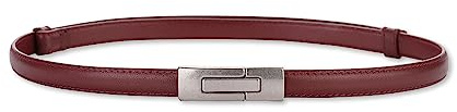 LumiSyne Donna Cintura Di Pelle Skinny Tinta Unita Semplice Vintage Fibbia a Incastro In Metallo Regolabile Cintura Sottile In Vita Cintura Decorativa Per Vestito Jeans Pantaloni Soprabito