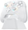 Machenike G3V2 Mando Inalambrico PC con Base de Carga, Joysticks Trigger Hall,Sin Deriva de Joystick, RGB Mando Bluetooth Gaming para PC/Switch/iOS/Android, 1000mAh, 2.4G/BT/USB-C (Blanco, PE)