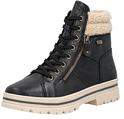 Remonte Bottes à lacets D2u74 pour femme, Noir 03., 40 EU