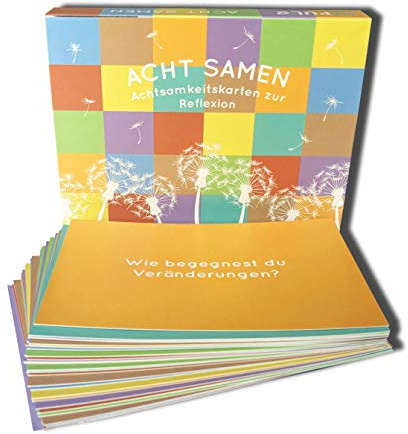 IMPULS TRAINING · TOOLS & Schanze Coaching | 32 Achtsamkeitskarten | 8 Kategorien | Acht Samen | nach Daniel Goleman | für Coaching und Beratung