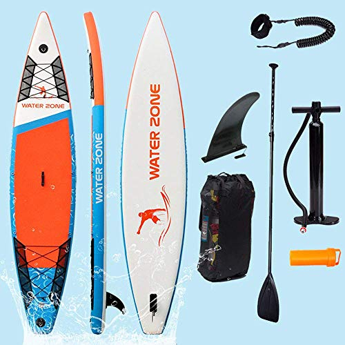 SHENGXUAN Aufblasbares SUP Board für Stand Up Paddle Board (365x76x15 cm) | Komplettes Surfbrett Sets mit Hochdruck, pro Surfen, Kanufahren, Angeln, Yoga und Pilates