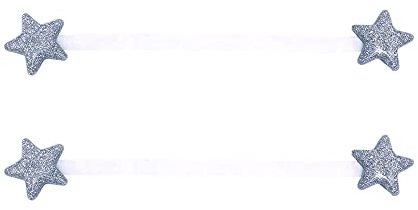 ANCLLO 2 ​Pz Fermatende Magnetici con fibbia in seta con fibbia lucida, per Tenda a Forma di Fiore, Fibbia Magnetica Decorativa per Tende Accessori Tende per Camera da Letto Soggirno Balcone, Argento