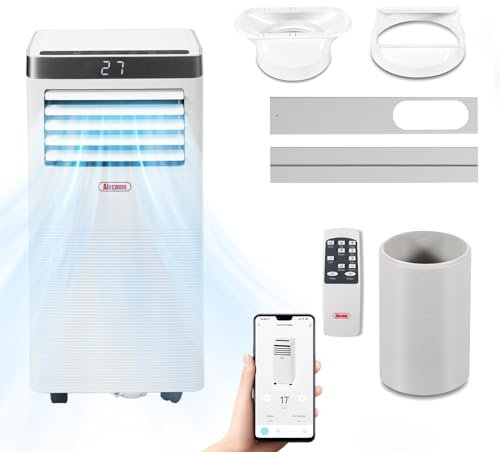 ALECOME Portable Air Conditioner 3-in-1 Air Conditioner; Dehumidifier Conditioning Unit 10000 BTU 2900W Remote Class A