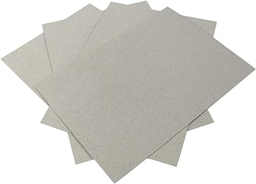 DJP A4 Greyboard Grey Backing Board 2mm 2000 Micron Extra Thick Craft Card Grey - 10 A4 Sheets