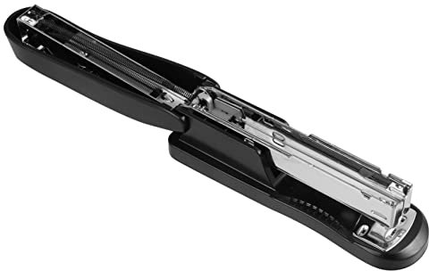 NUOBESTY 4pcs Stapler Paper Stapling Tool Stainless Steel Black School Office Stationery Portable Binding Machine