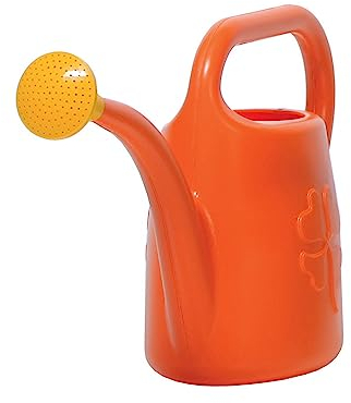 Garronda Gießkanne Kinder Garten Giesskanne Garten Pflanzen Bewässerung mini Gießkanne Gartengießkanne GD-0048 (Orange, 1,8L)