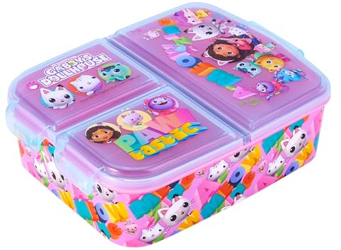 Gabby's Dollhouse Kids Lunch Box with Compartment - BPA-Free Bento Boxes