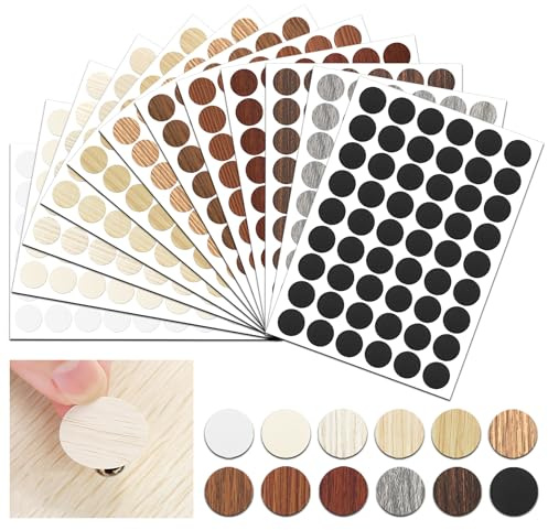 648 Stück Abdeckkappen für Schrauben.12 Farben Ø21mm Selbstklebende Schraubenabdeckungen Wasserdicht.Schraubenloch Aufkleber für Möbel, Schreibtische & Wandschränke, Bohrlöcher & Schraubenabdeckung
