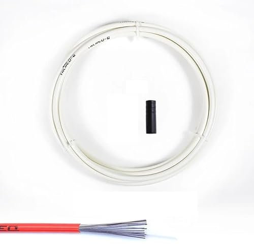 ZiYouao Fahrrad Bremszug 300 cm Universal-Fahrradbremskabelgehäuse Schaltkabel Drahtrohr for 4 mm/5 mm MTB Rennrad Umwerfer Bremsleitung Vorne Hinten Rohr Bremszug Fahrrad(Shift White)