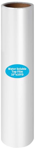 10 X 10 Yards/Rolle Stickvlies Transparent Wash Away Wasserlösliche Stickstabilisator Abwaschbarer Stickvlies Wasserlöslich Sticktransferpapier Für Stickmaschine Maschinen Stickerei Und HandnäHen