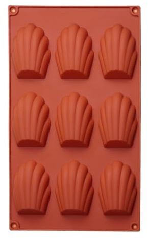 ulapithi Stampi in silicone Madeleine per cottura al forno,Stampo Madeleine,Teglia per biscotti in silicone a forma di conchiglia | Tortiera per biscotti a 9 cavità, stampi per torte, stampo per
