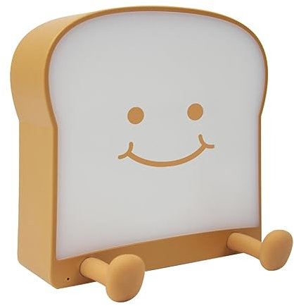 UKCOCO 1stück Cartoon Nachttischlampe Mit Toast-design Augenschutz Sanftes Licht Für Schlafzimmer Kinderzimmer Und Wohnräume Als Nachtlicht Und Dekoration