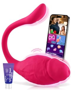 Oeuf Vibrant Sextoyse Femme Clitoridienne à Distance Sex Toys, 9 Modes & AI-Sync Connectée Gode Vibromasseurs Feminin Clitoridien Sextoy,Vibromasseur Silencieux Sextoyse Couple Plaisir Discret