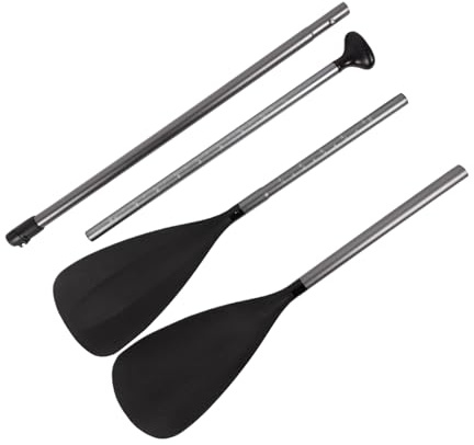 Paddle Kayak – Pagaia 2 in 1 regolabile in lunghezza | Remi rimovibili per barca gonfiabile | Strumento ergonomico a sgancio rapido per canottaggio singola e doppia combinazione per allenamento in