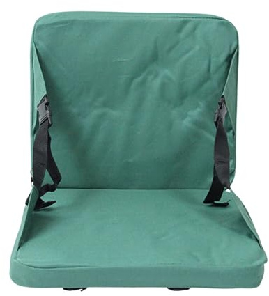Sharplace Portable Stadium Seat Cushion with Backrest Multipurpose Oxford Cloth Seat Pad Thick Cushion for Travel Camping Outdoor Lawn, green
