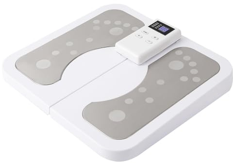 MEELRYD Ems Fußmassagegerät, Fußmassagegerät Elektrisch mit 6 Modi und 50 Intensitäten, Faltbares Elektrische Fußmassageräte für Menschen mit sitzender Tätigkeit im Büro