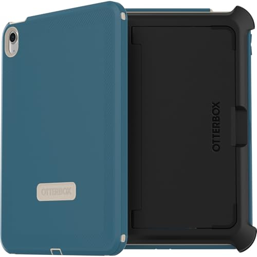 OtterBox Cover Defender per iPad (A16) 11a/10a Generazione, Blu | Supporto e Protezione schermo integrati, antishock e cadute, ultra robusta, testata 2x vs norme MIL-STD 810G