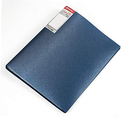 Sichtmappe / Präsentationsmappe mit 40 Hüllen A4 (Farbe,Stück) (blau, 1)