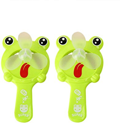 Mini- in Froschform, tragbar, für Kinder, zum Spielen im Freien, ohne Batterie, Grün, 2 Stück