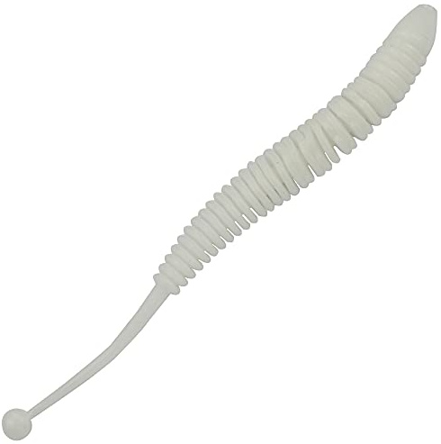 FTM Omura Baits Snake 8,4cm 1,4g - 10 Forellenköder, Geschmack:Knoblauch, Farbe:weiß