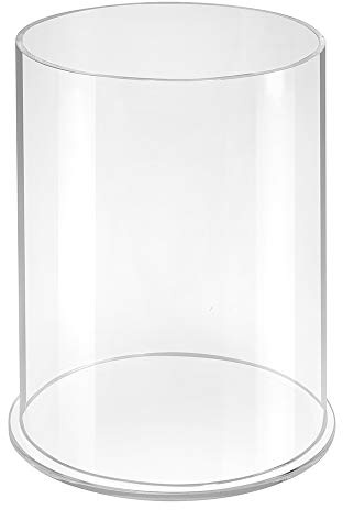 Zeigis - Runde Acrylglassäule Ø 150mm, Höhe 200mm, transparent | Warenschütte und Verkaufsdisplay am POS, als Sammelbox für Schätzspiele, glasklares Acrylglas, UV-beständig