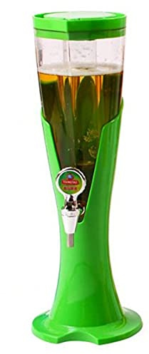 MU Torre de cerveza, dispensadores de barriles de cerveza con tubo para mantener las bebidas frías heladas, perfecto para fiestas y jornadas de juego, accesorios de bar en casa, 5,5 l