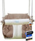 MOAS SHOP® Babyschaukel Indoor - Outdoor aus Hainbuche-Holz mit Anker- und Befestigungsmaterialien für die Decke, Babyschaukel Garten, Schaukel Tragfähigkeit bis 25 Kg, Kinderschaukel Indoor
