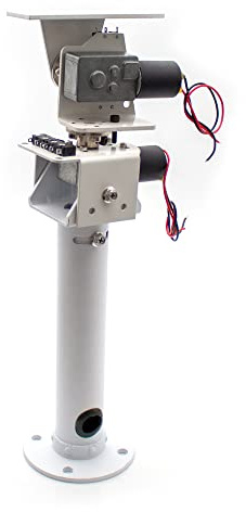 Toplionace DIY DC Dual Axis Pan Tilt Solar Tracking and Monitoring Robot Moteur à Engrenage à Vis Sans Fin à Axe X et Axe Y Tout en Métal à Couple élevé pour Charges Lourdes